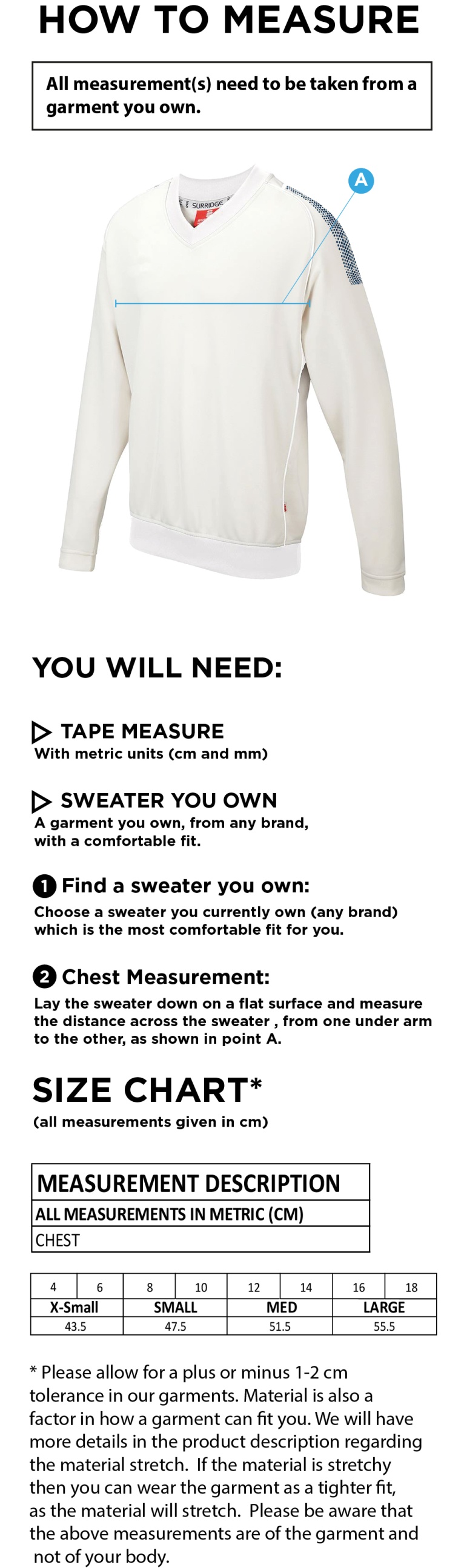 ISLAND BAKERIES CC BLAST LONG SLEEVE WOMEN'S SWEATER - Ivory - Size Guide