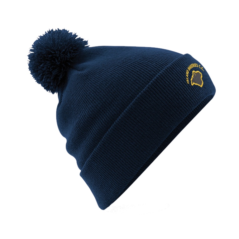 ISLAND BAKERIES CC Original Pom Pom Beanie : Navy